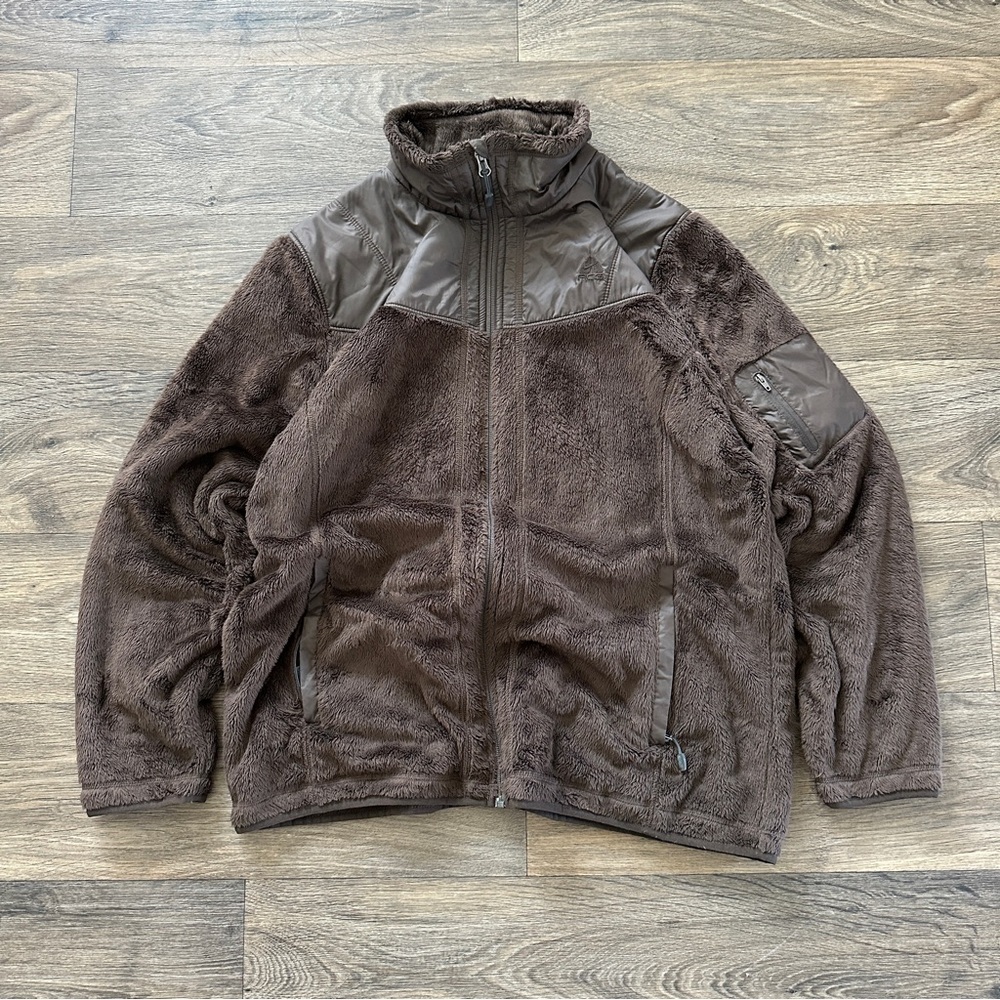 Nike ACG Women’s Full-zip Brown Fleece Jacket Sz XL